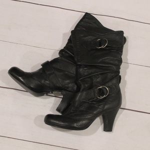Black leather Bakers Sadie boots
